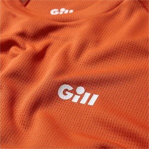 2021 Gill Mens Millbrook Long Sleeve Crew Top 1108 - Orange